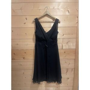 NWT Esprit Black Chiffon Dress Sz 14